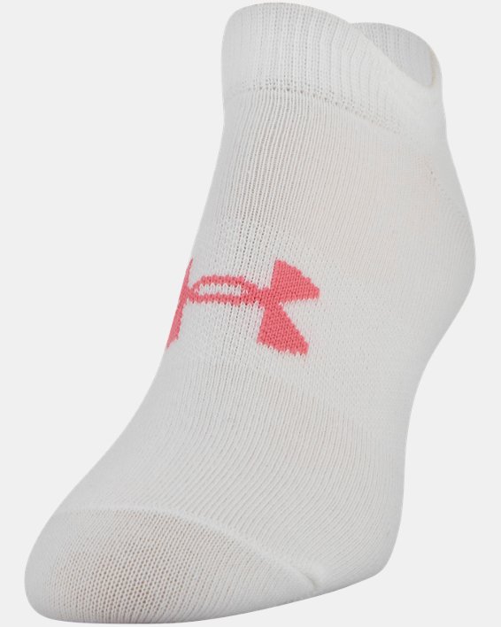 Women's UA Essential No Show – 6-Pack Socks, Pink, pdpMainDesktop image number 5